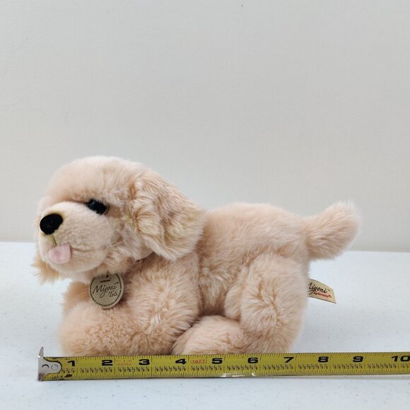 Golden Retriever Lab Puppy Dog Plush Laying Stuffed Animal Aurora Miyoni Tots - Picture 6 of 8